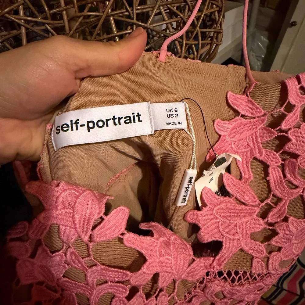 Self portrait Lace Spaghetti Strap Dress - Picture 2 of 2